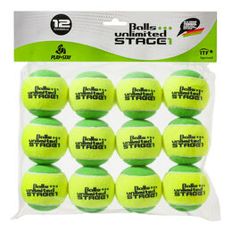 Pelotas De Tenis Balls Unlimited Stage 1 grün - 12er Beutel